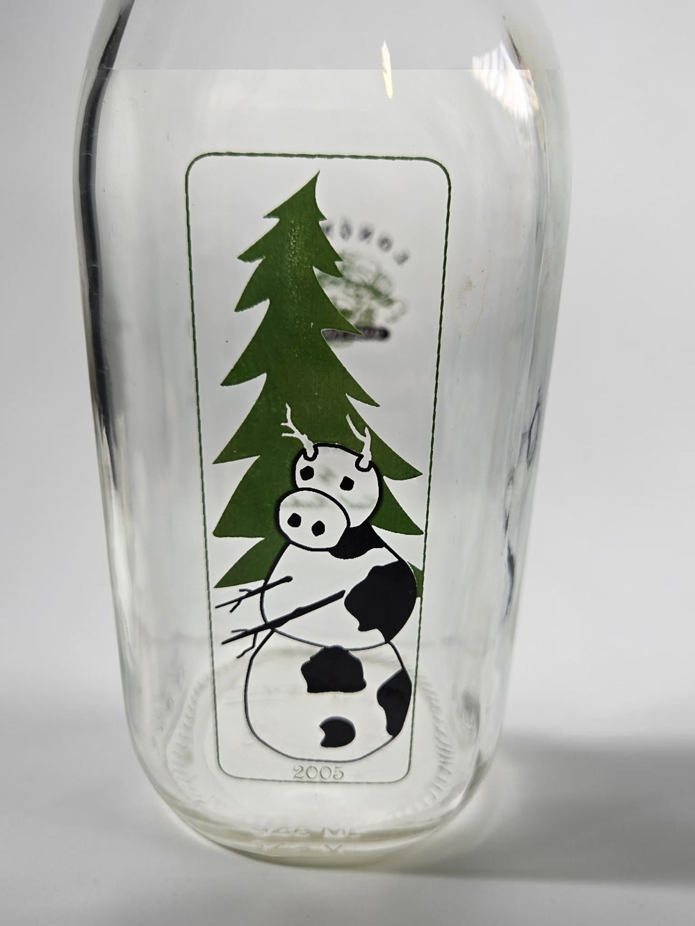 Longmont Dairy Farm 2005 Special Edition Glass Milk Bottle Gail Redhorse 🥛🐄